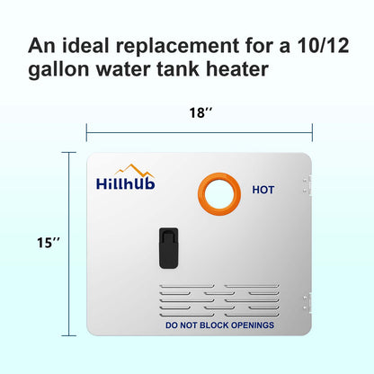 Hillhub RV Water Heater White/Black Door (ONLY DOOR). Door kit for Hillhub RV water heaters, Electrolytic plate,Electrostatic powder coating Technique