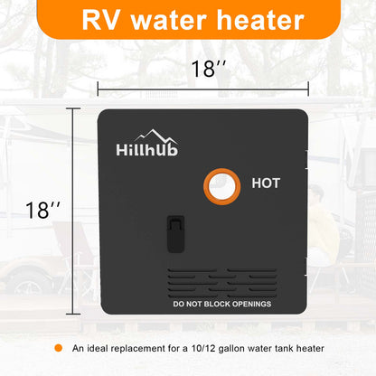 Hillhub RV Water Heater White/Black Door (ONLY DOOR). Door kit for Hillhub RV water heaters, Electrolytic plate,Electrostatic powder coating Technique